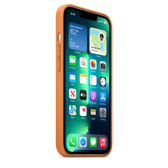 Apple iPhone 13 Pro Leather Case - Golden Brown