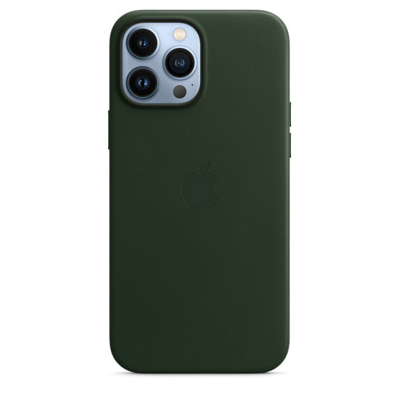 Apple iPhone 13 Pro Max Leather Case with MagSafe, Sequoia Green