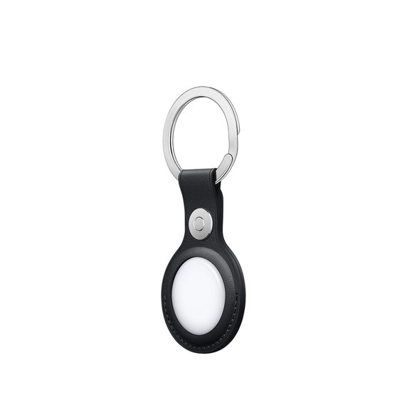 Apple AirTag Leather Key Ring, Midnight (AirTag Not Included)