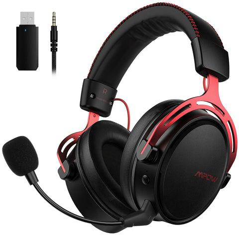 Mpow BH439 Air SE Gaming Headset, Red - Refurbished Good