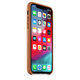 Apple iPhone XS Leather Case - Saddle Brown