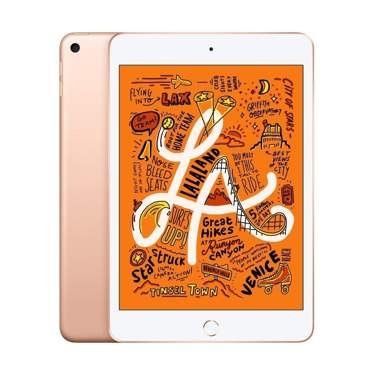 2019 Apple iPad Mini 5 Wi-Fi, 64GB, Gold (MUQY2B/A) - Refurbished Good
