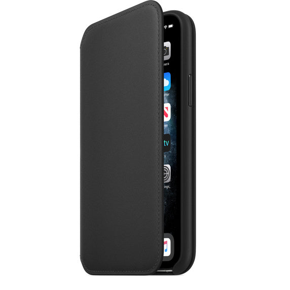 Apple iPhone 11 Pro Max Leather Folio - Black