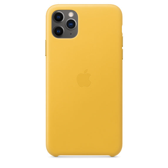 Apple iPhone 11 Pro Max Leather Case (MWYA2ZM/A) - Meyer Lemon