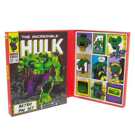 Numskull Avengers The Incredible Hulk Retro Pin Badge Set