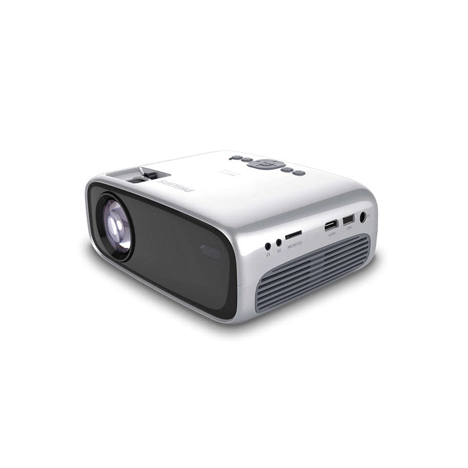 Philips NeoPix Easy Play NPX443/INT WVGA LCD Portable Projector - Refurbished Pristine