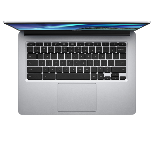 ASUS Chromebook CB314-1H-C3E3 Laptop, Intel Celeron, 4GB RAM, 64GB eMMC, 14", Silver - Refurbished Excellent