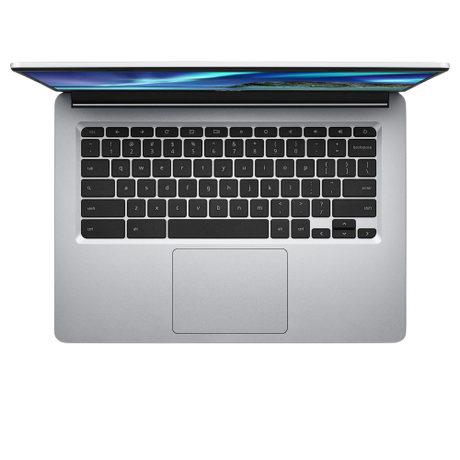 ASUS Chromebook CB314-1H-C3E3 Laptop, Intel Celeron, 4GB RAM, 64GB eMMC, 14", Silver - Refurbished Excellent