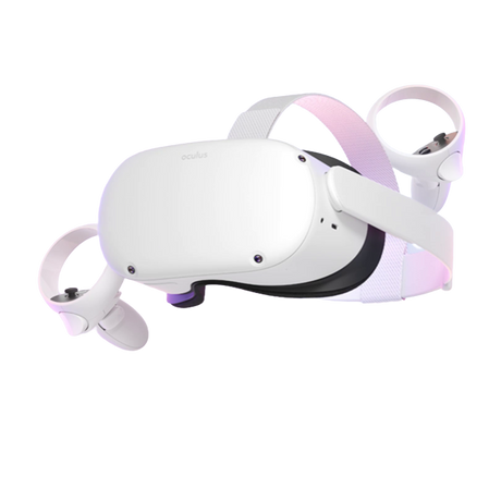 Oculus Quest 2 Virtual Reality Headset and Controllers, 128GB, White - Refurbished Excellent *Missing Parts* (153943)