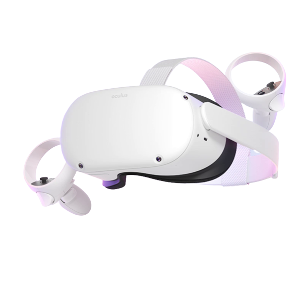 Oculus Quest 2 Virtual Reality Headset and Controllers, 128GB, White - Refurbished Excellent *Missing Parts* (153942)