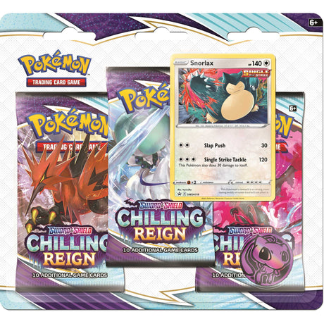 Pokémon Trading Card Game Sword & Shield Chilling Reign 3-Pack Booster Display