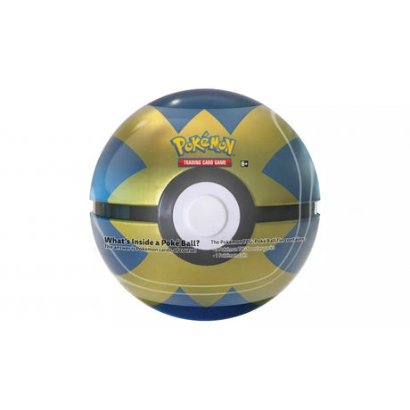 Pokemon Poke Ball Tin Series 8 2022 - Quick Ball - Blue / Gold