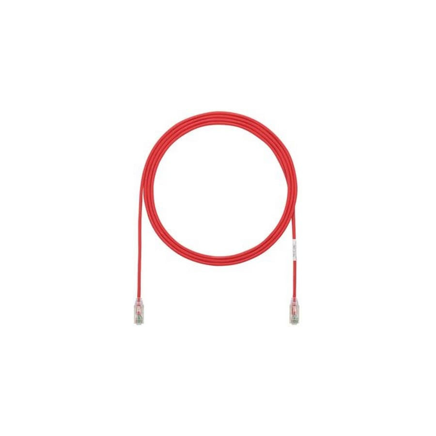 Panduit UTP28SP5RD 28 AWG UTP patch cord with TX6 Modular Plugs 5ft, Red