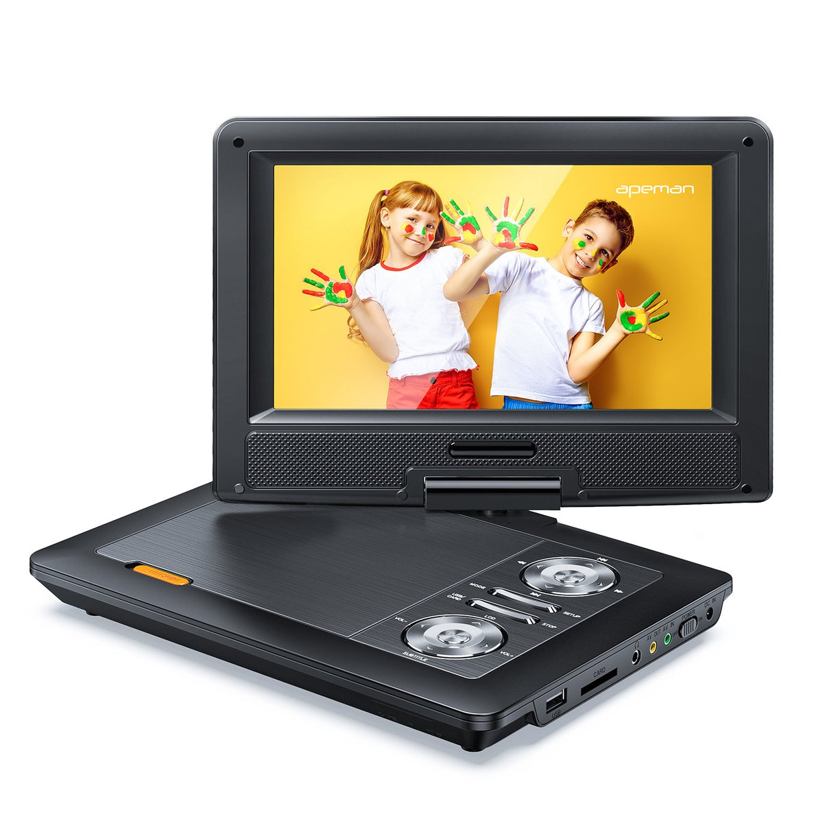 Apeman PV970 Portable DVD Player - Black