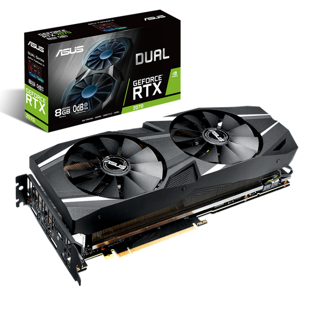 ASUS Dual GeForce RTX 2070 8GB GDDR6 Graphics Card