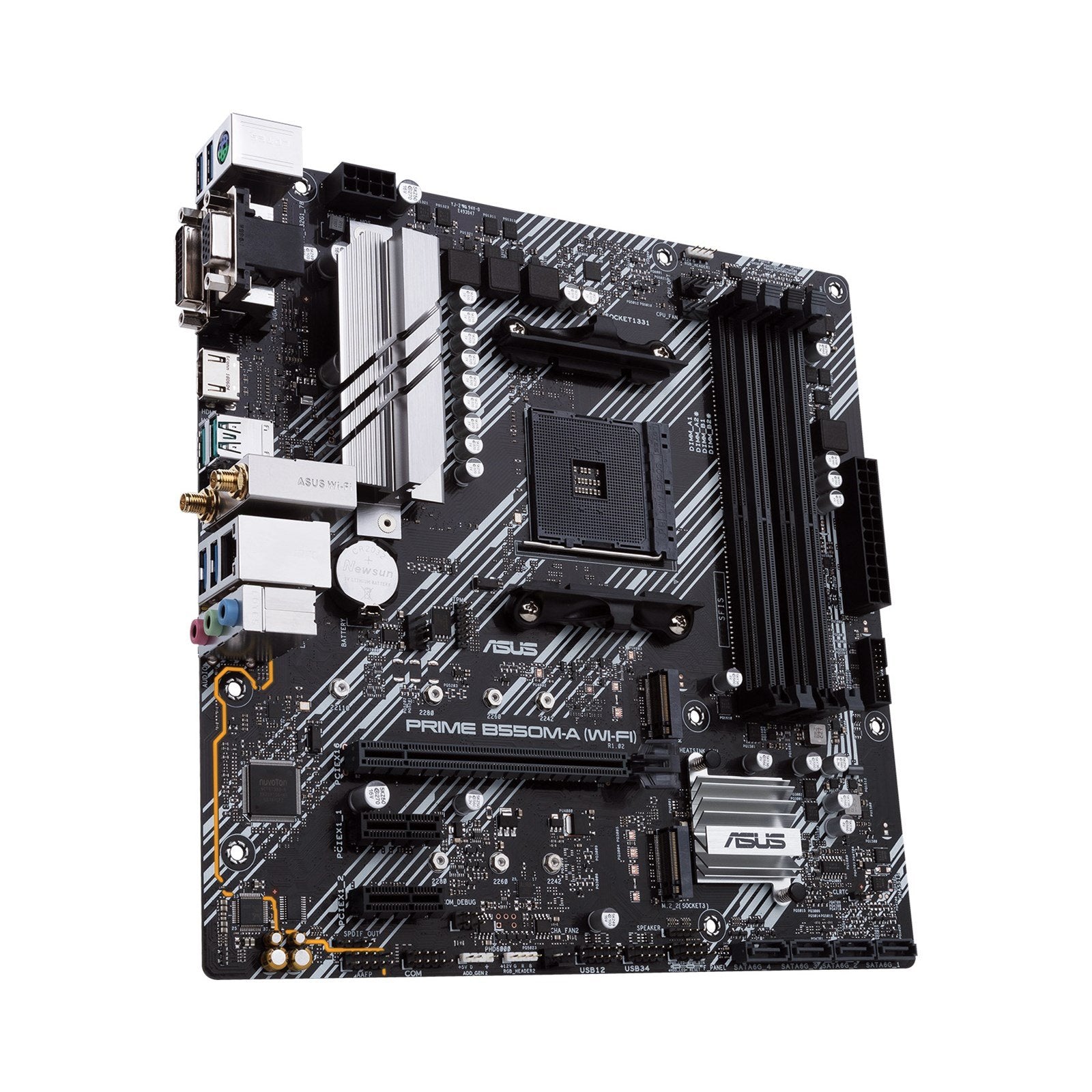 Asus PRIME B550M-A (WI-FI) AMD B550 AM4 Micro ATX 4 Motherboard