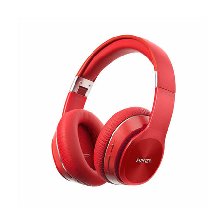 Edifier W820BT Bluetooth Over Ear Headphones, Red - New