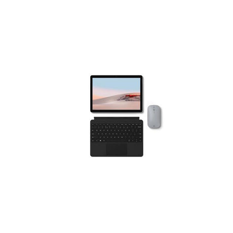 Microsoft Surface Go 2 Laptop Bundle, Intel Pentium, 4GB, 64GB, Type Cover and Wireless Mouse, Platinum