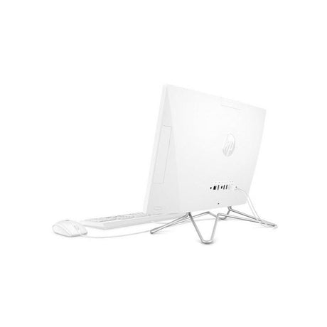 HP 22-df0001na All-in-One Desktop PC, 4GB RAM, 128GB SSD, 21.5" Full HD, White - LINE THROUGH LCD