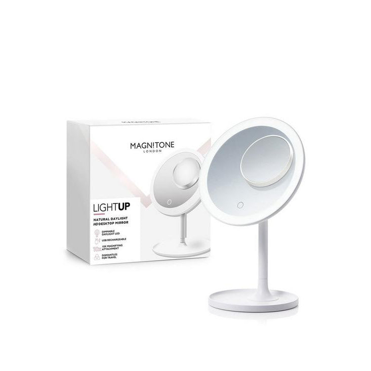 Magnitone LightUp MMR01W LED Desktop Mirror