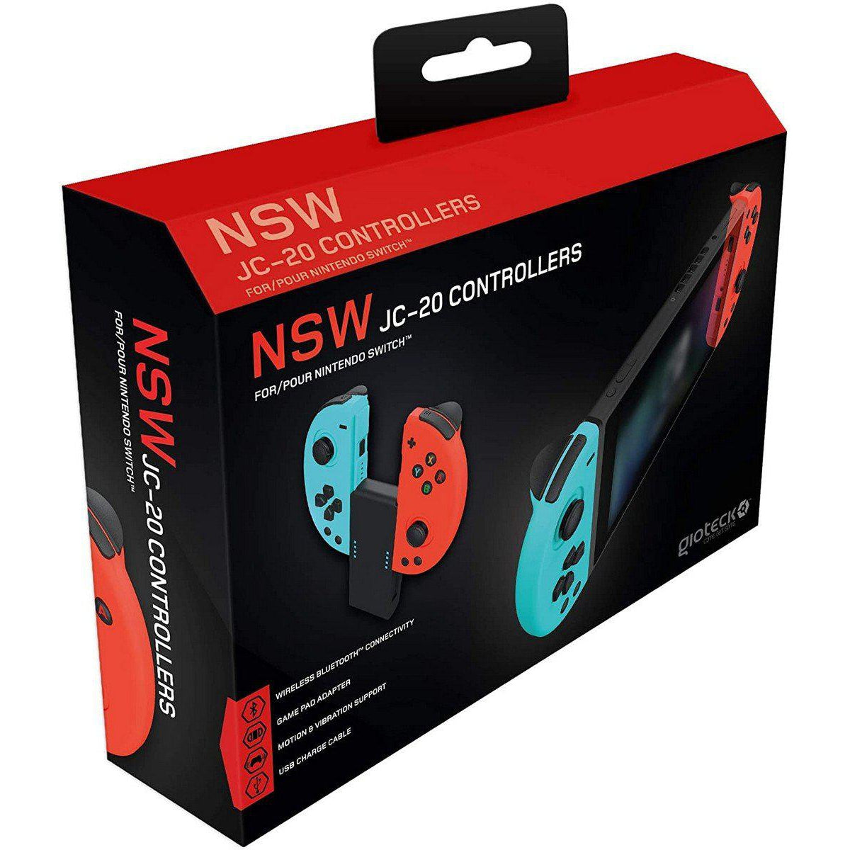 Gioteck NSW JC-20 Nintendo Switch Red and Blue