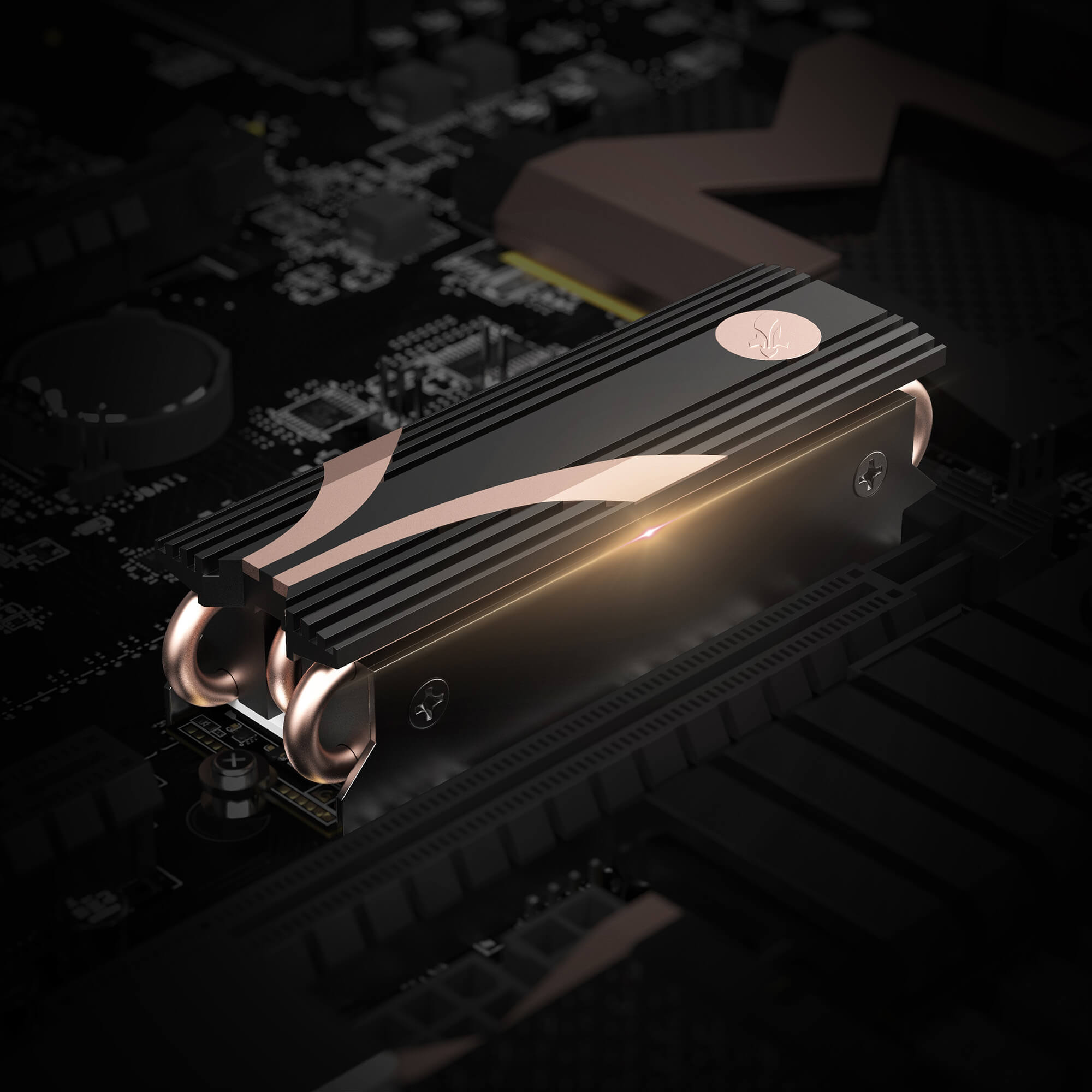 Sabrent Rocket NVMe Heatsink M.2 2280 SSD Heatsink (SB-HTSK) - Black