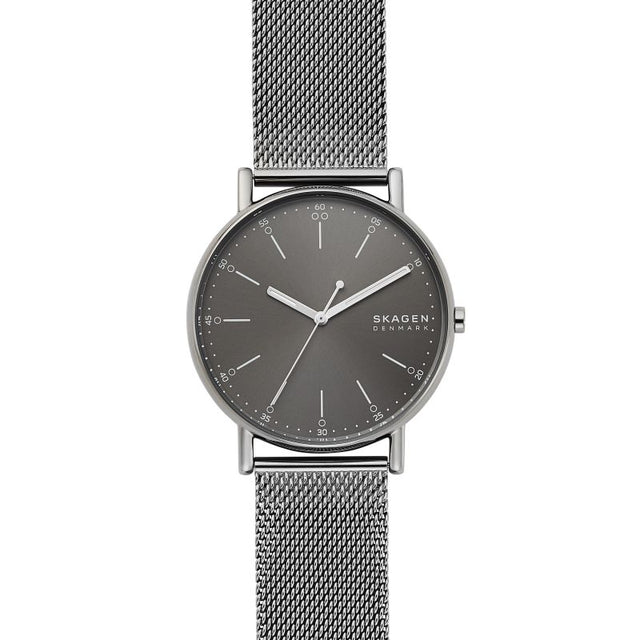 Skagen SKW6577 Men's Signatur Three-Hand Mesh Watch - Grey - Excellent