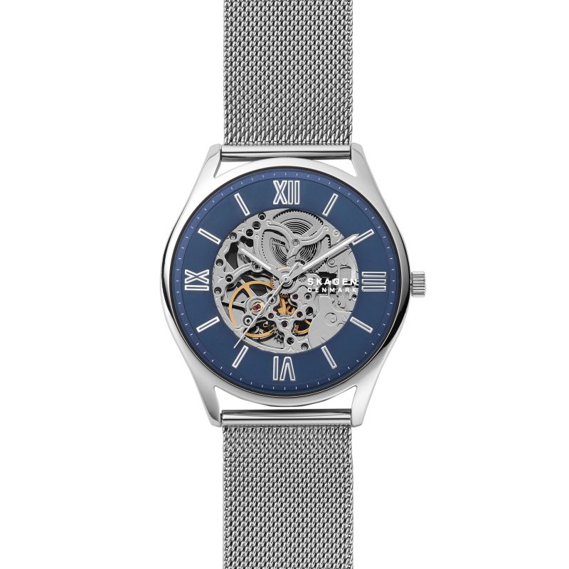 Skagen SKW6733 Men's Holst Automatic Steel Mesh Watch - Silver - Refurbished Pristine