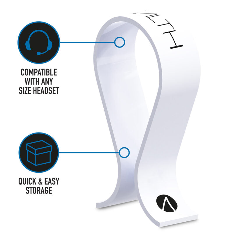 Stealth SP-C60 White Charging Station with Headset Stand - White - Refurbished Pristine