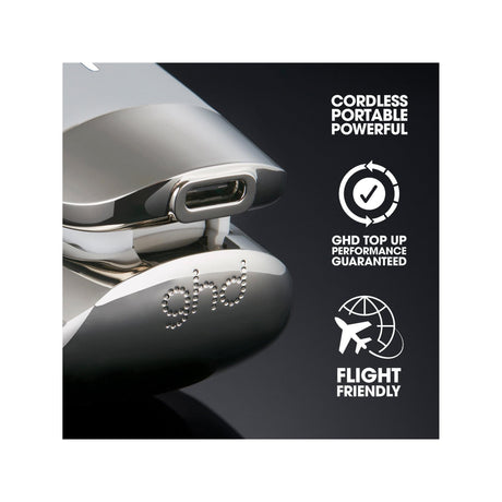 GHD Unplugged Mini Cordless Hair Straighteners - White