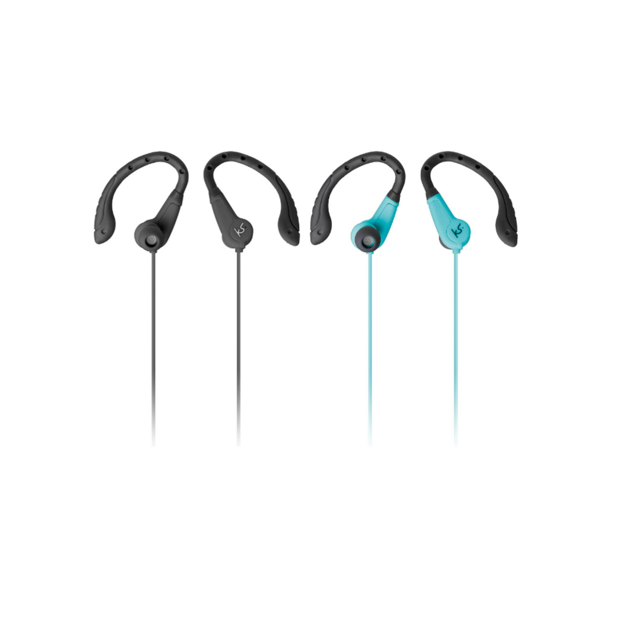 KitSound Exert Wired Sports Earphones - With Microphone