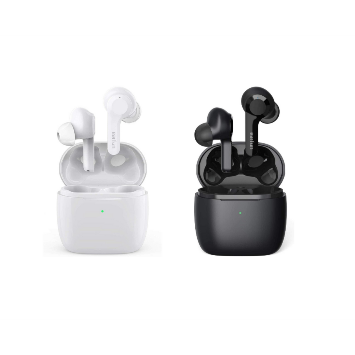 EarFun Air Noise Cancelling, Wireless Charging, Bluetooth 5.0 Earbuds, USB-C Quick Charge, Deep Bass, 35H Playtime, IPX7 Waterproof