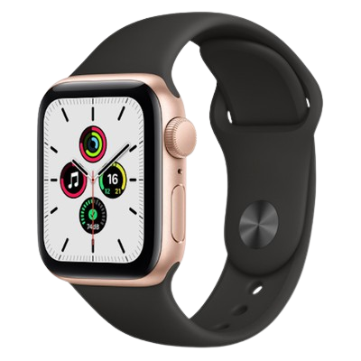 Apple Watch SE Gold GPS Cellular 40mm Space Grey Aluminium Black Sport Band