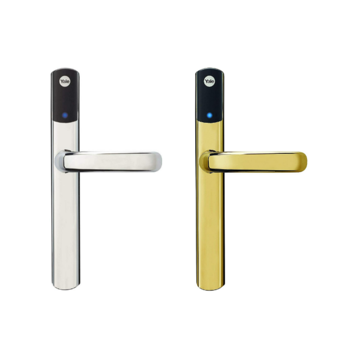 Yale Conexis L1 Polished Smart Digital door lock, Brass/Silver
