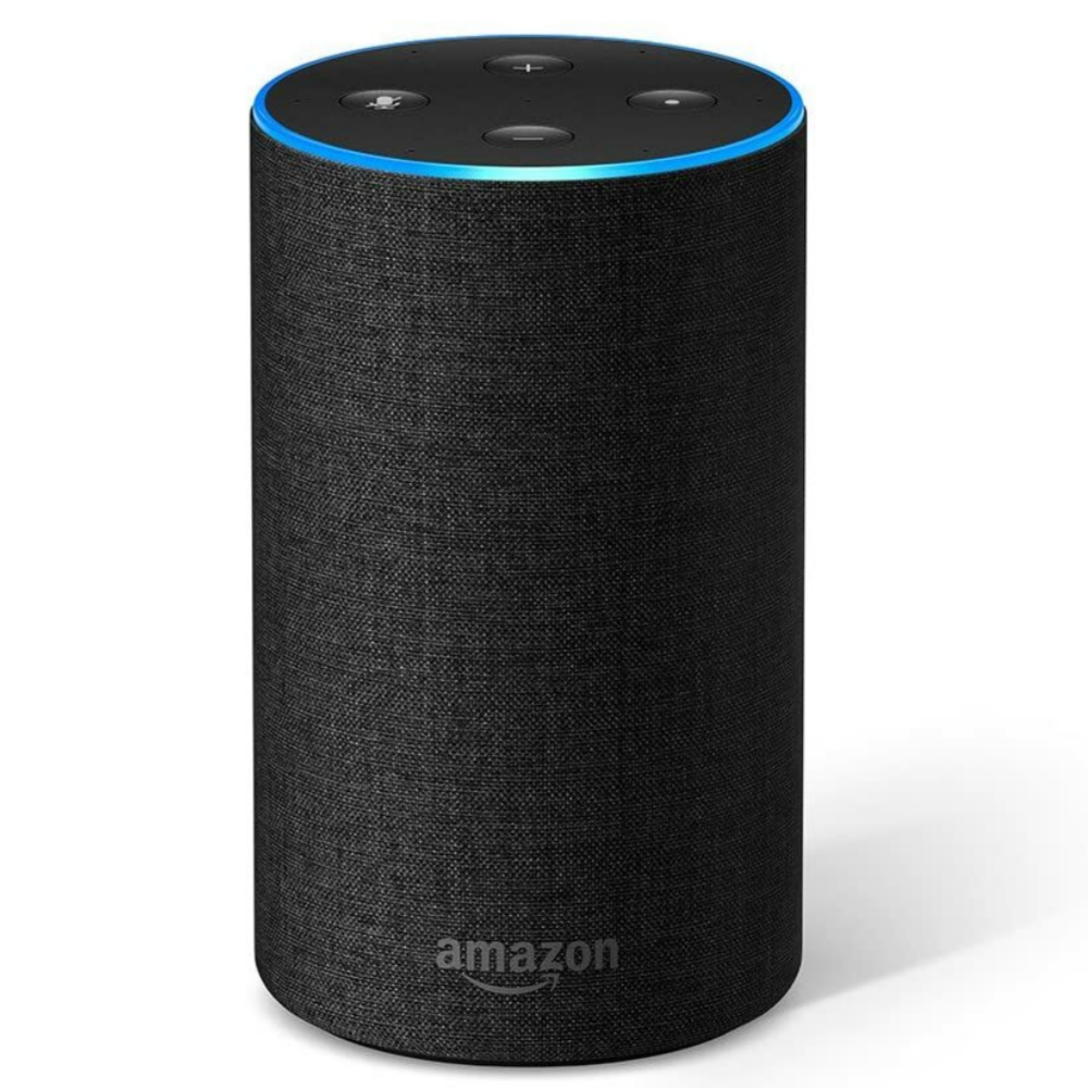 Amazon Echo Smart Speaker with Alexa Voice Recognition & Control, 2nd Generation, Charcoal Black