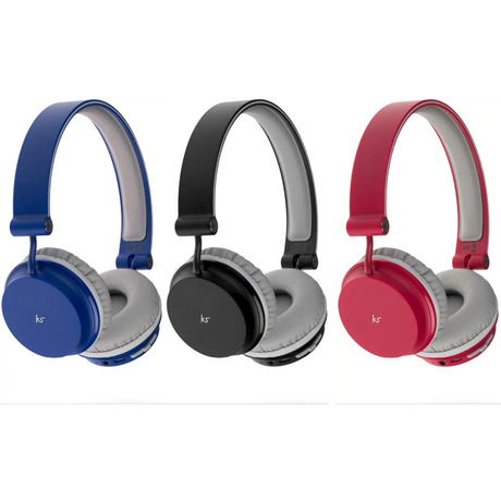 KitSound Metro Wireless On-Ear Bluetooth Headphone for Smartphone and Tablet