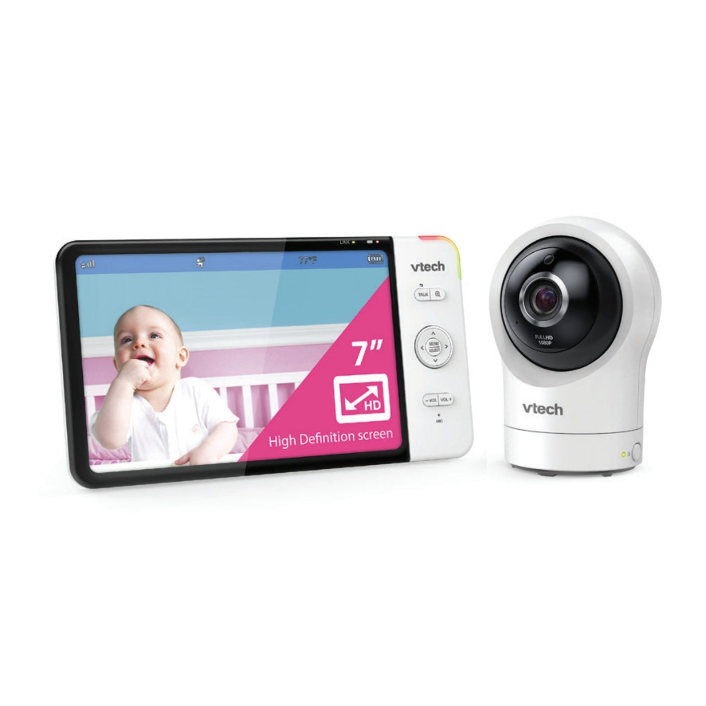 VTech RM7764HD 7inch Smart WiFi Baby Monitor Refurbished Good
