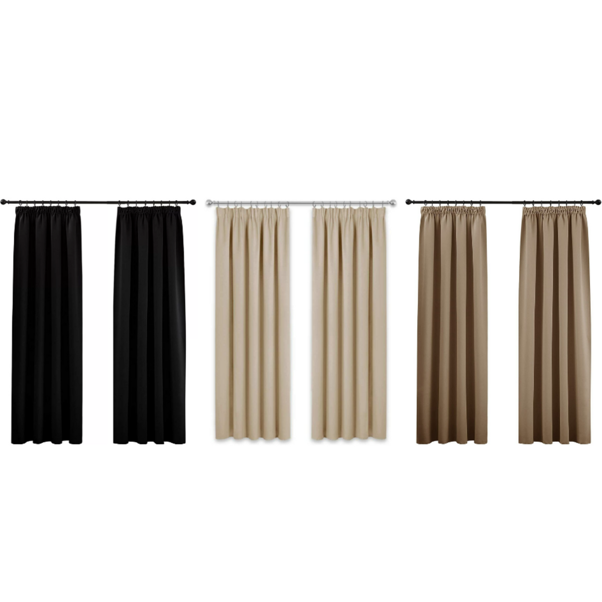 Pony Dance Curtains Black/Cream/Brown