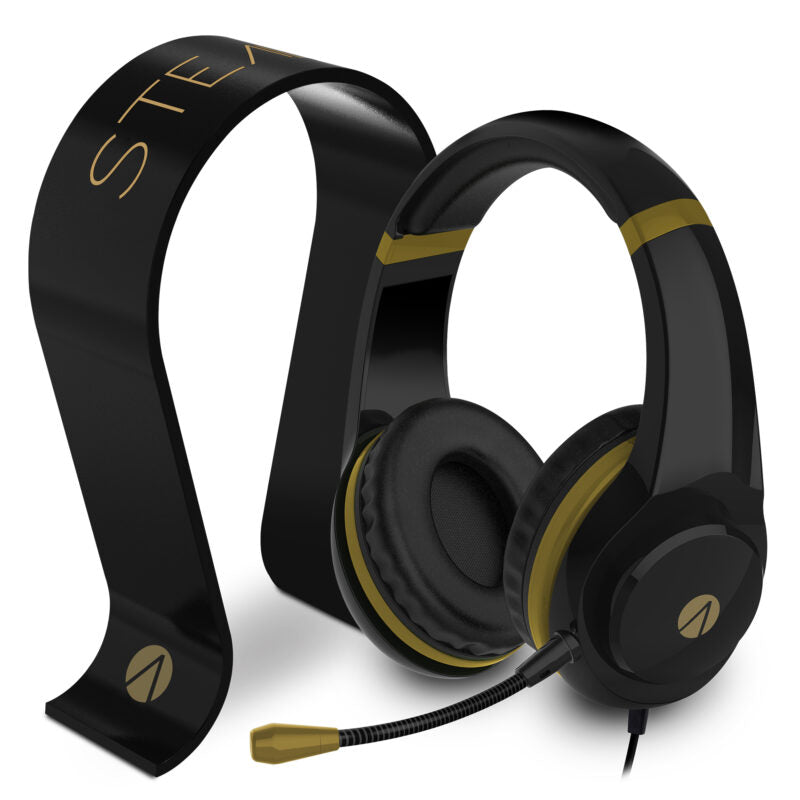 Stealth XP-Gold Gaming Headset & Stand Bundle, Black