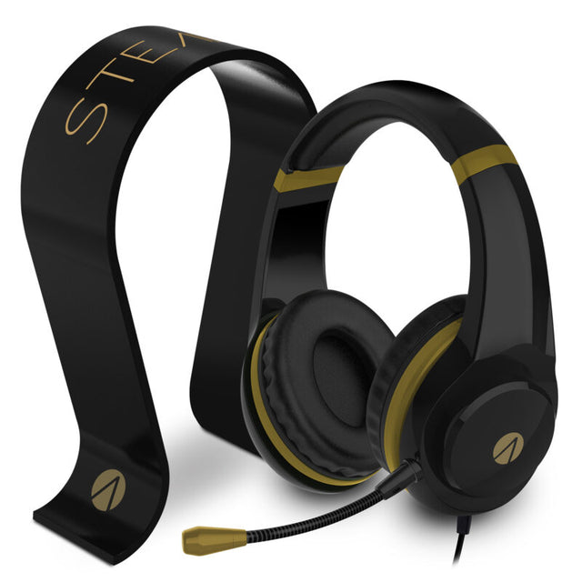 Stealth XP-Gold Gaming Headset & Stand Bundle, Black
