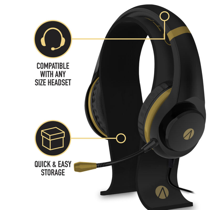 Stealth XP-Gold Gaming Headset & Stand Bundle, Black