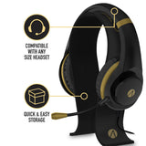 Stealth XP-Gold Gaming Headset & Stand Bundle, Black