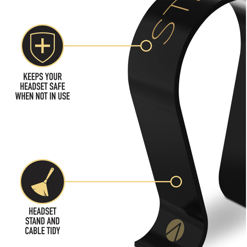 Stealth XP-Gold Gaming Headset & Stand Bundle, Black