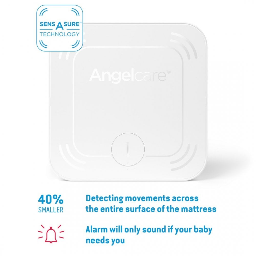 AngelCare AC127 Baby Movement Monitor, White