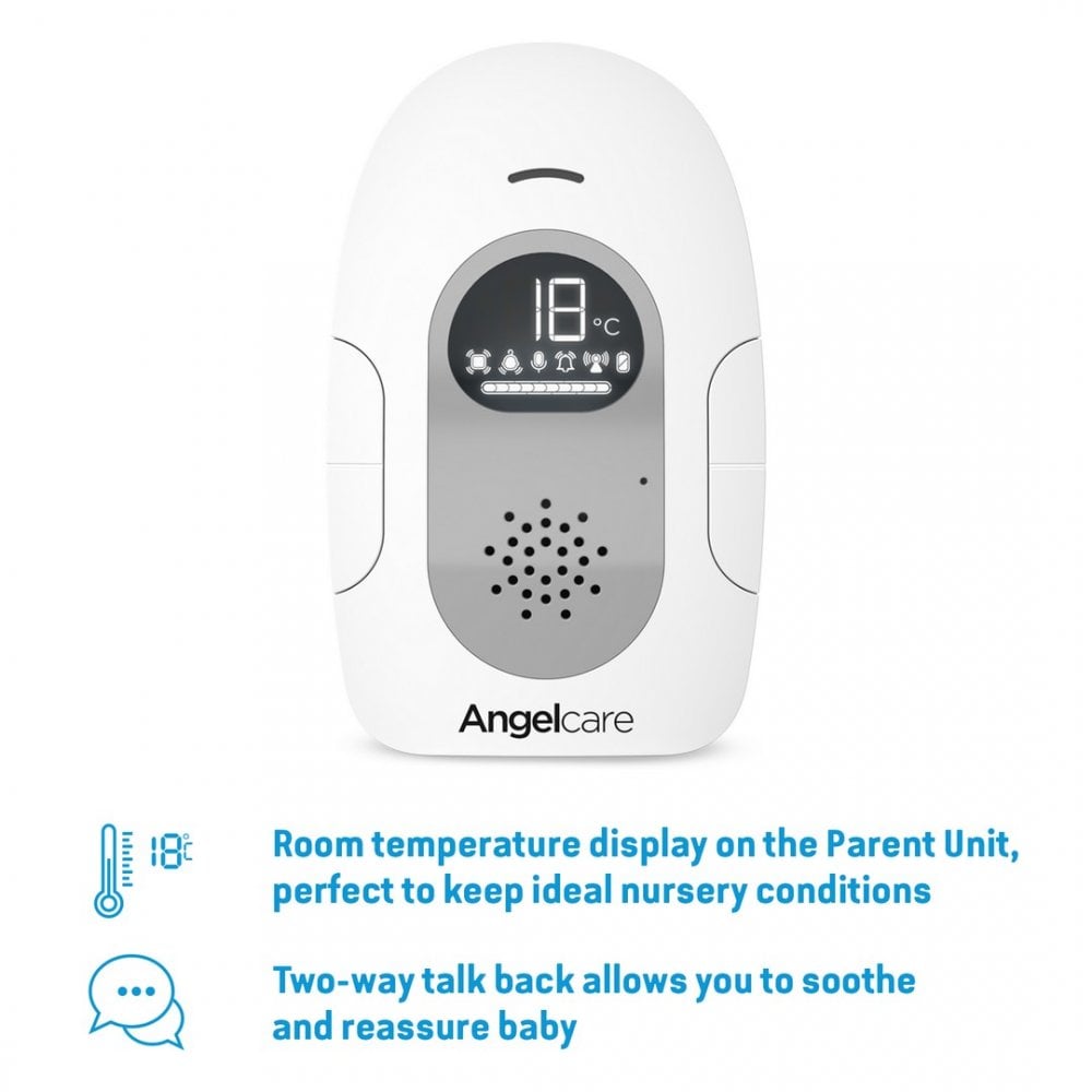 AngelCare AC127 Baby Movement Monitor, White
