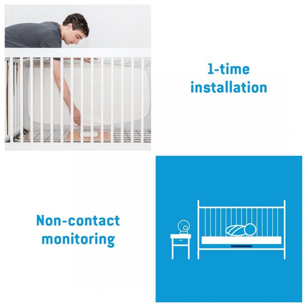 AngelCare AC127 Baby Movement Monitor, White