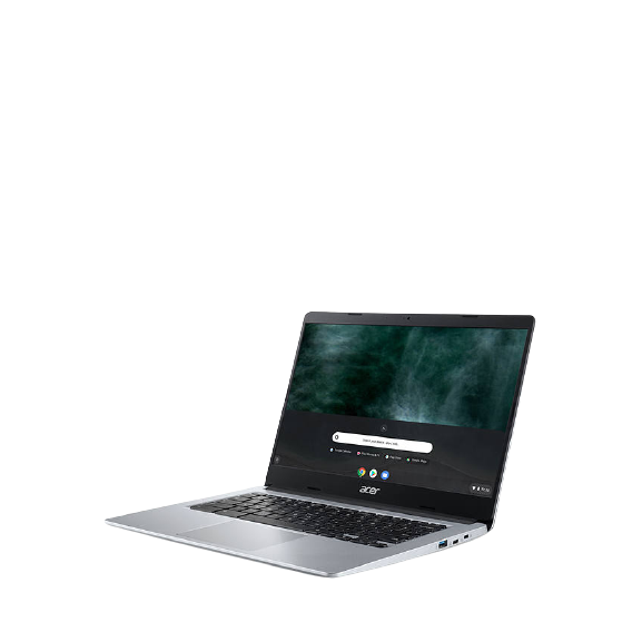 Acer 314 Chromebook Laptop, Intel Celeron Processor, 4GB RAM, 64GB eMMC, 14" Pure Silver