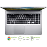 Acer CP315-3H Chromebook Laptop, Intel Pentium, 4GB RAM, 64GB eMMC, 15.6", Silver