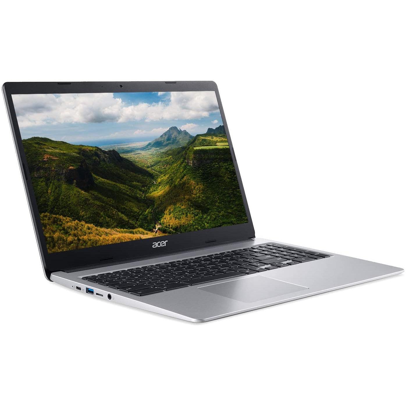 Acer CP315-3H Chromebook Laptop, Intel Pentium, 4GB RAM, 64GB eMMC, 15.6", Silver