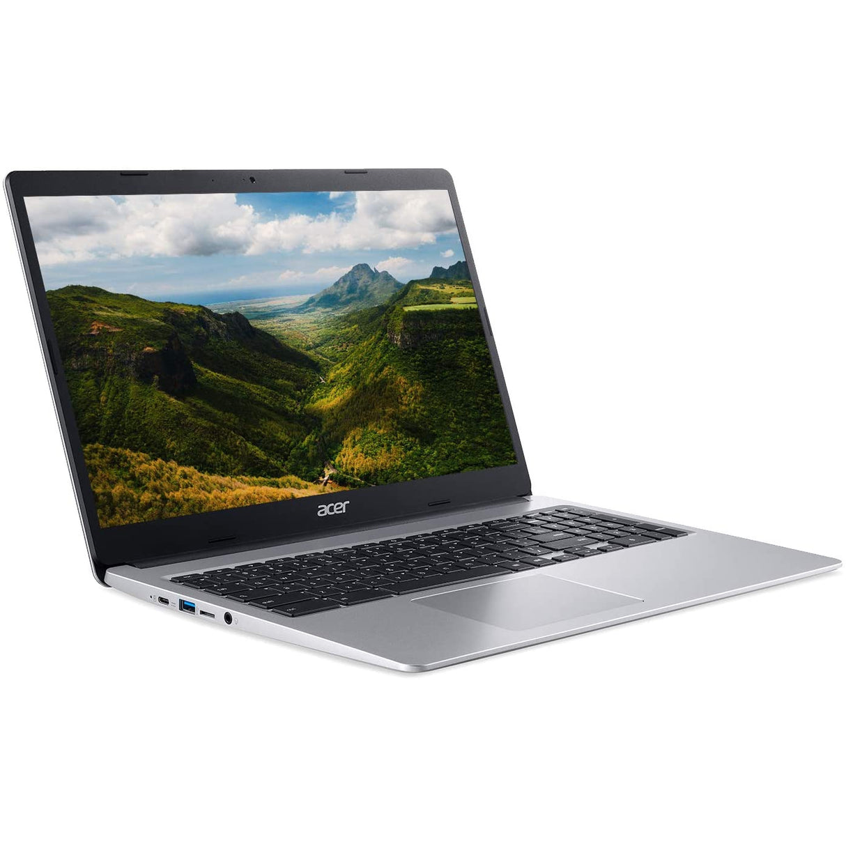 Acer CP315-3H Chromebook Laptop, Intel Pentium, 4GB RAM, 64GB eMMC, 15.6", Silver